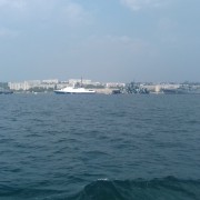 Крым, 2016 Севастопольские бухты с военными кораблями